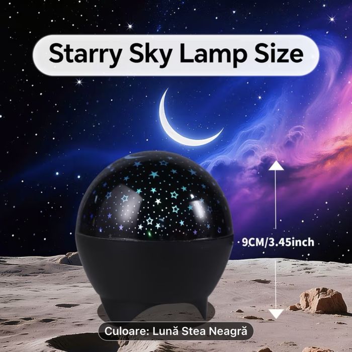 Lampa de noapte cu proiectie stele si luna!