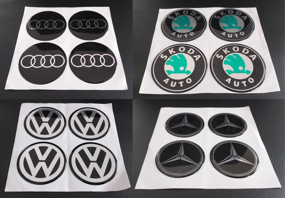 Стикери силиконови за джанти 55/60/65/70/75мм / за Audi Skoda Mazda VW