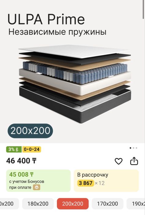 Продам кровать с матрасом