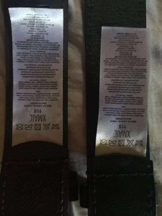 Колан, черен и кафяв, 115 см.