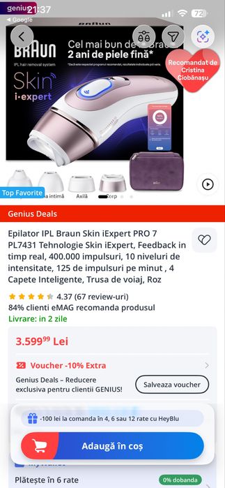 Epilator Skin i-expert pro7