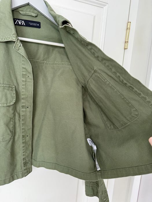 Jacheta verde denim - M