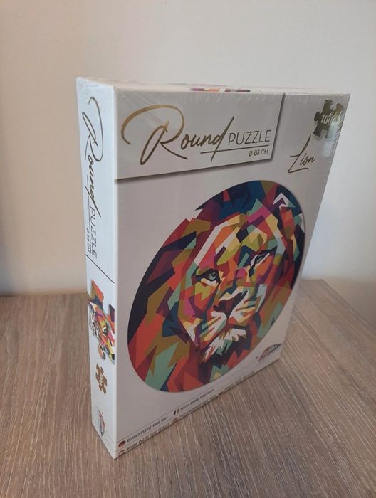 Puzzle rotund 1000 piese - nou, sigilat in cutie