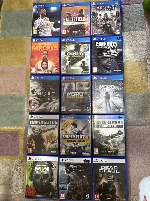 Jocuri ps4 / ps5 | Pachet 15 jocuri |