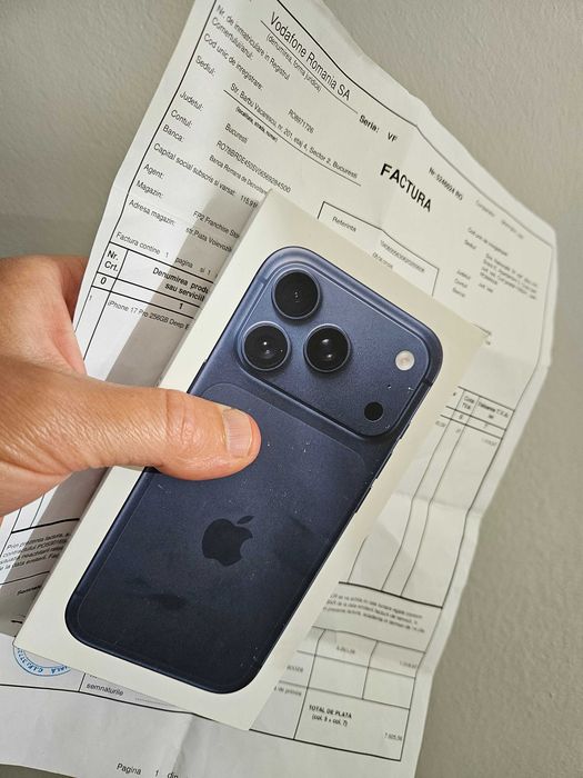 Iphone 17 pro 256 gb neverlock nou la cutie 2 ani garantie.