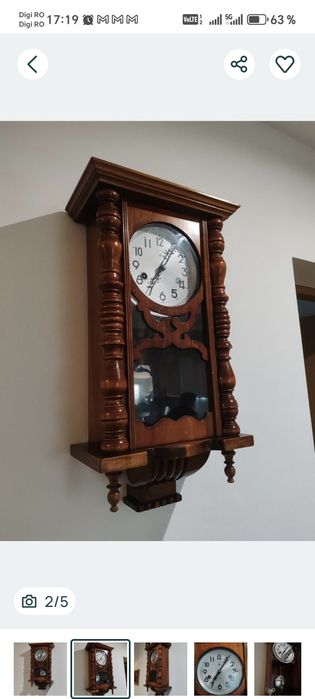 Ceas de perete cu pendul