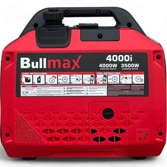 Инверторен обезшумен генератор за ток Bullmax 4000i, 3.5kW, Чиста сину