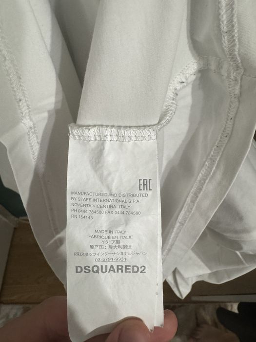 tricou dsquared icon alb