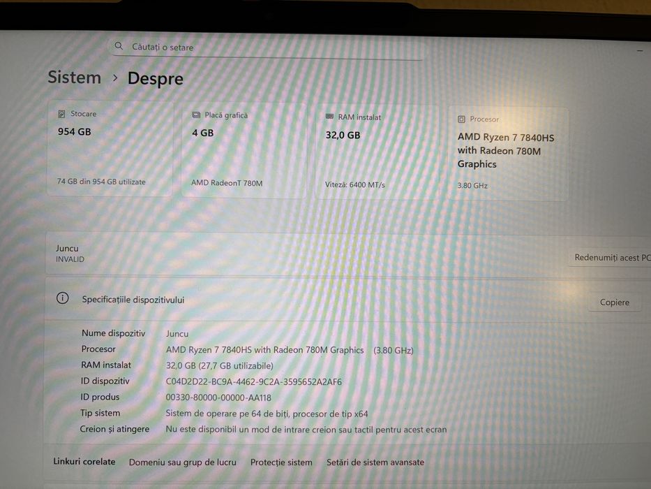 Laptop Lenovo ideapad pro 5