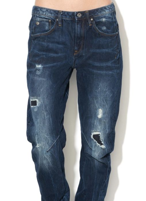 Дамски дънки  G-STAR Boyfriend със захабен ефект, Тъмносин, W23-L32