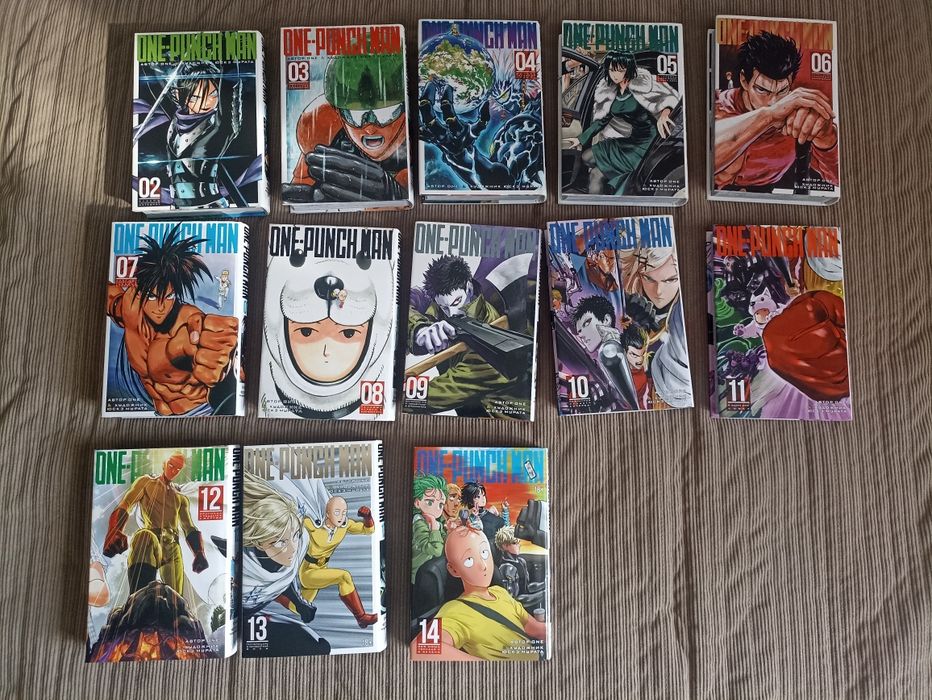 2-14 книги One-Punch Man на русском (издательство «Азбука»)