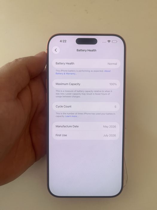 Iphone 17pro max 256GB 100% bat 5 цикли