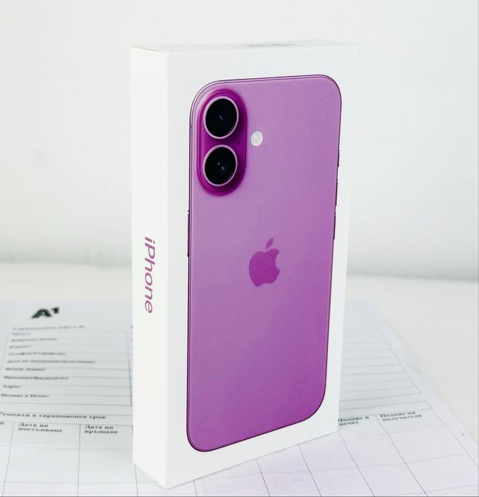 НОВ! Apple iPhone 16 128GB Pink 2г. Гаранция!