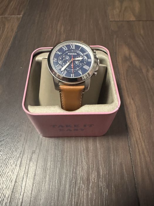 Ceas Fossil Grant FS5151 – Nou, nepurat, curea piele, cronograf