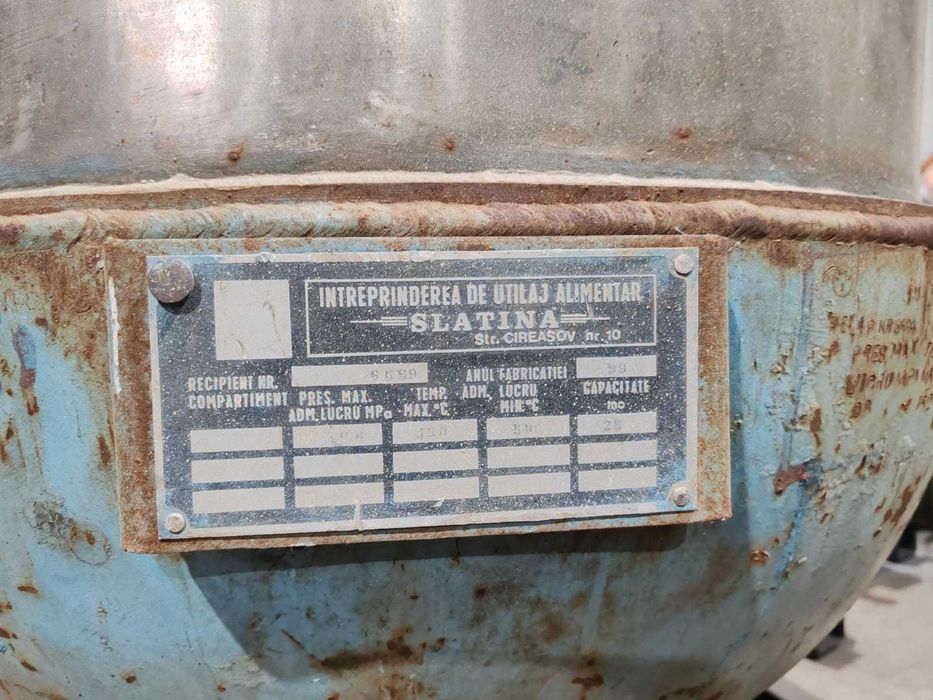 Vas INOX cazan malaxor pasteurizare 250 L ,industrial