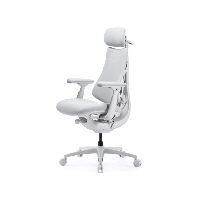 Scaun de birou LiberNovo Omni PRO Galcier White, Lombar Electrict, Răcire - 45 cm