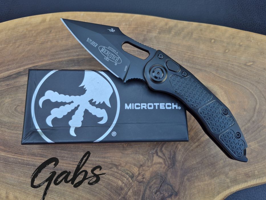 Автоматичен нож Microtech/Borka  Stitch OTS AUTO 169-1,Apocalyptic Black