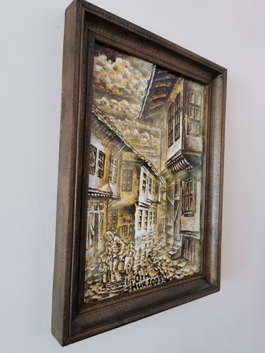 Картина върху платно Спомен от Трявна 2003 година