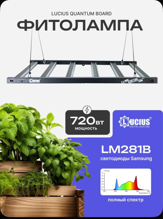 Фитолампа, квантумборд, quantumboard 720w