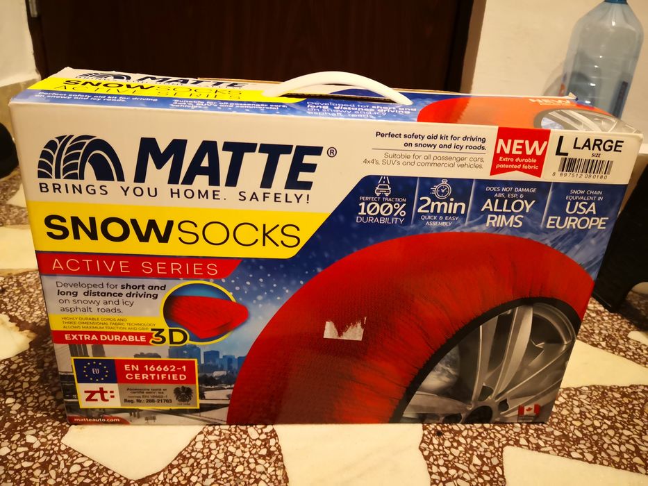 Huse / lanturi anvelope auto antiderapante Matte, marimea L