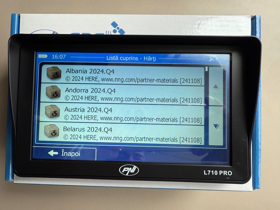 GPS nou PNI L710 Pro Harti 2025 Q2  camion/autocar/autoturism