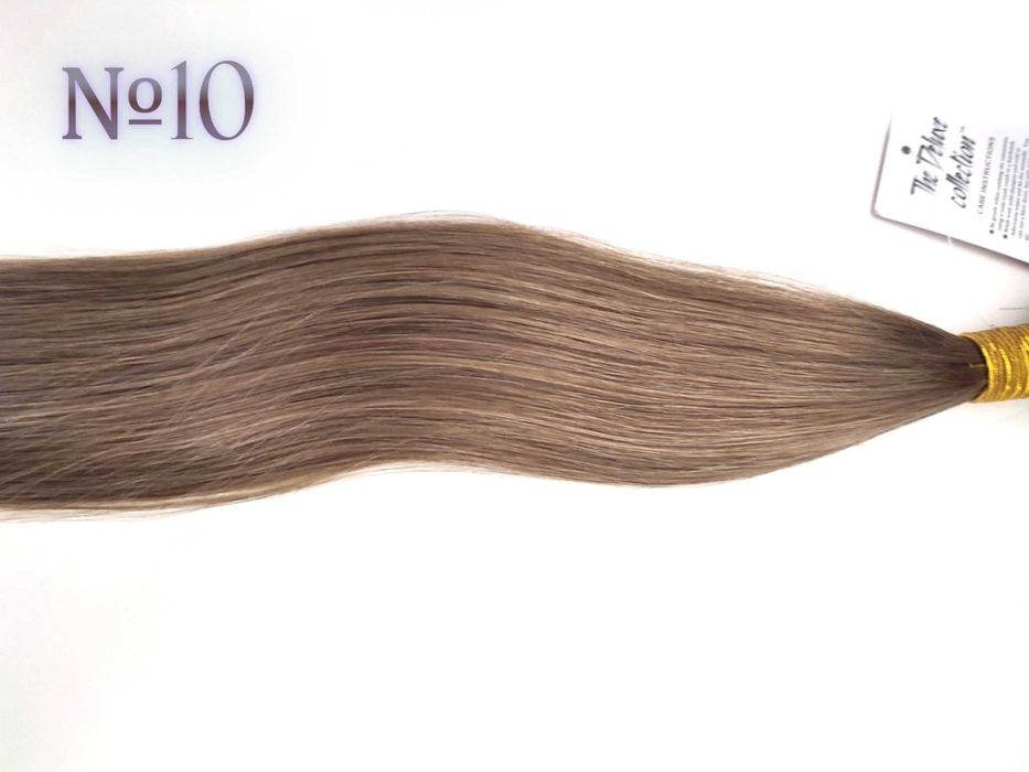 100% естествена коса за удължаване/екстеншъни без примеси - руса коса