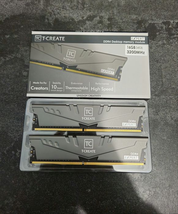 Модули оперативной памяти TeamGroup T-Create 2x8 3200 новые!