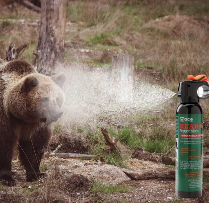 Spray urs 260ml multijet rază acțiune 10 m Made in USA , Spray Anti Urs Camping Drumerie Excursie