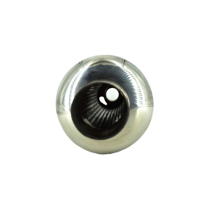 Toba sport inox cu silencer si reglaj intrare 5cm iesire 9cm l 46cm