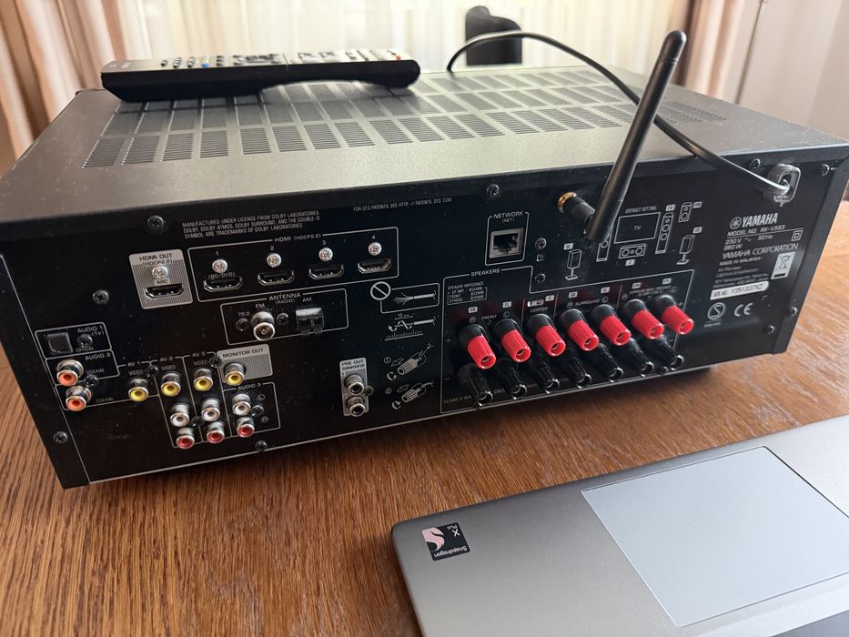 Receiver AV  7.2 Yamaha RX-V583 – Dolby Atmos  5.1  HTR-4068 (4K, Wi-Fi, Bluetooth, MusicCast)