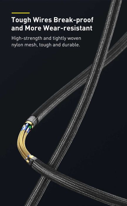 BASEUS Кабель 8K/60Hz 4K/120HZ 48Gbps HDMI to HDMI Cable for PS5 PS4