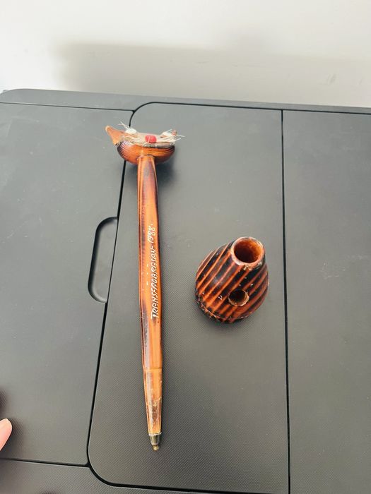 Decoratiune suvenir suport pix pisica vintage comunist Transfagarasan