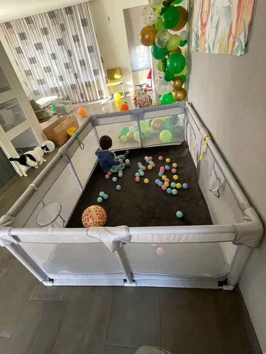 НОВА! 120х180см. Голяма кошара за игра/ преграда ограда заграждение