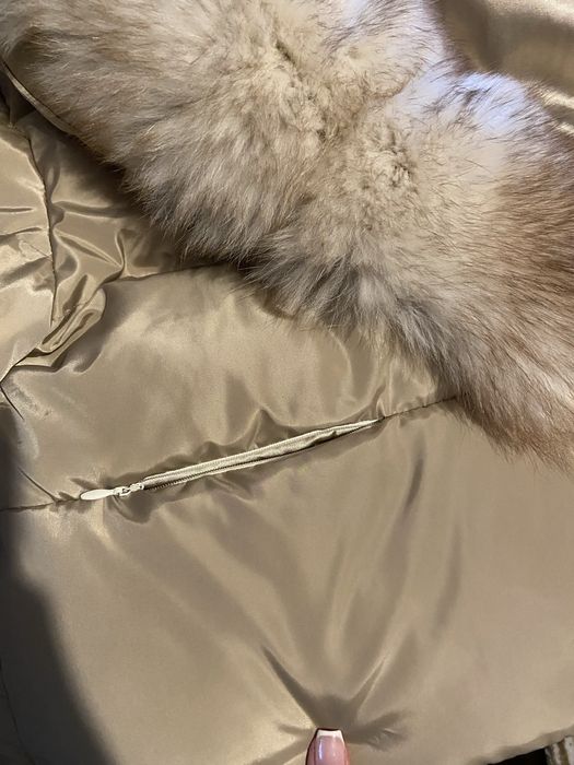 Geaca cu blana de vulpe