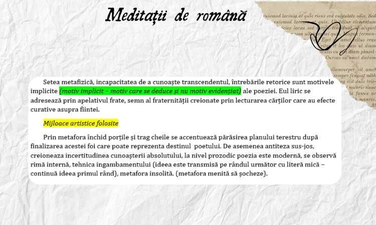 Română pentru Bacalaureat 2027