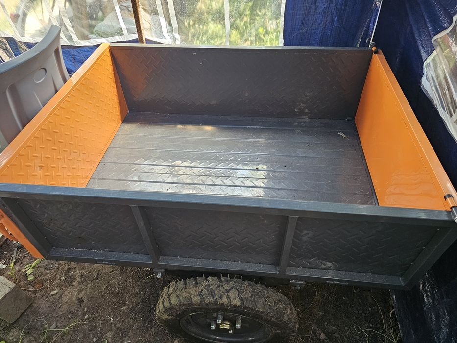Motocultor O'Mac MC 8000S (8 CP, Loncin) + Remorcă cu scaun și Freze - Pachet Complet