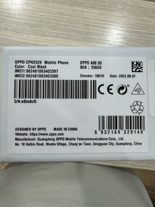 Telefon Oppo A98 5G 256GB/8gb Nou