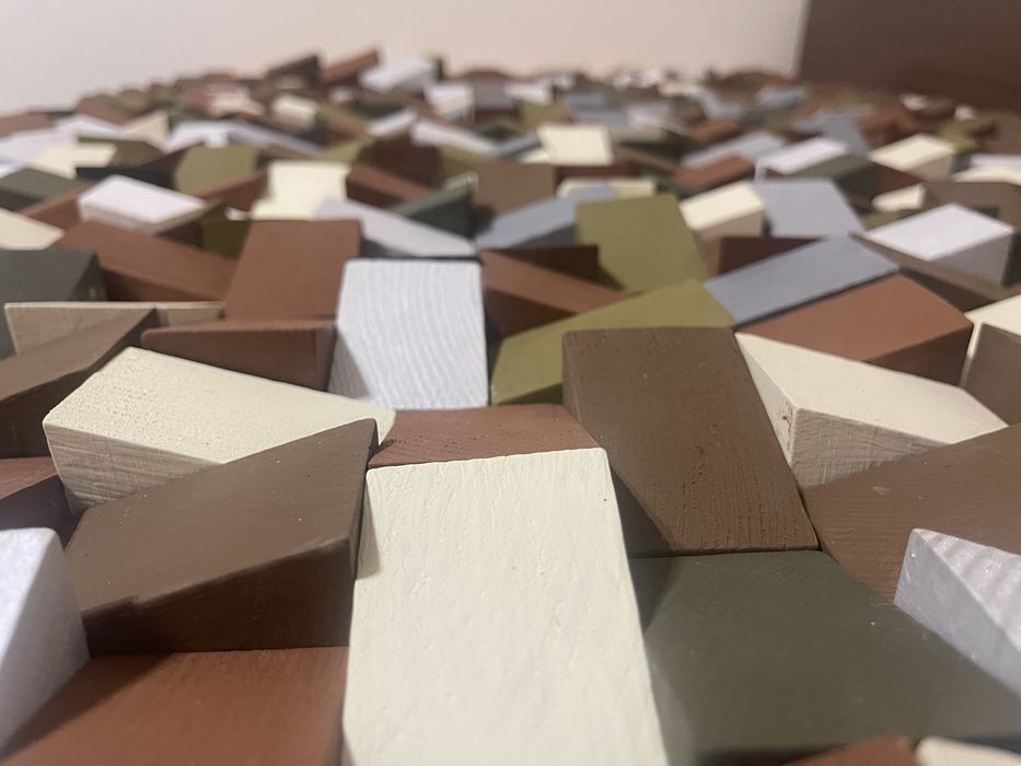 Дървена картина,декор за стена,декоративен панел,звукопоглъщащ панел