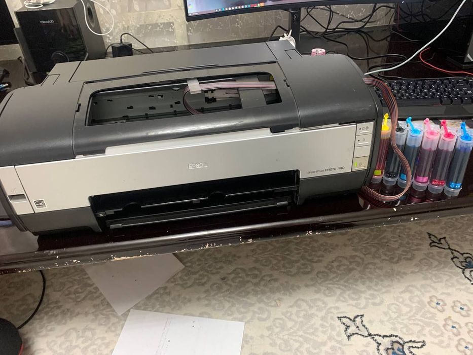 Epson 1410 A3 Printer 6Ta Rangli Foto Printer Arxetektura Foto Uchun