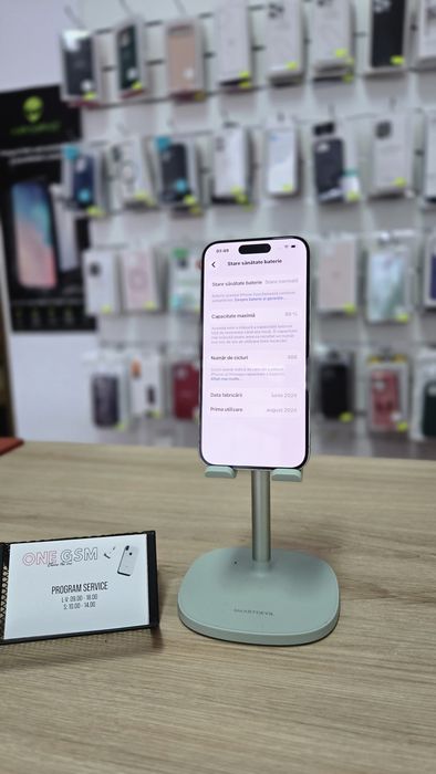 iPhone 15 Pro 128GB Titanium White – Second-Hand in stare excelenta!