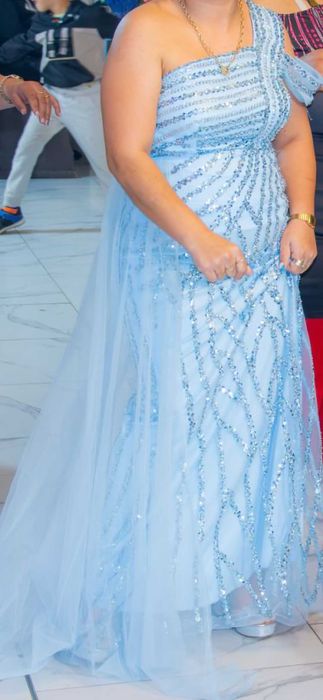 Бебешко синя рокля