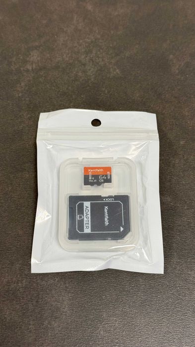 MicroSD карта памет Kentfaith 64GB (V30, A1) + Адаптер