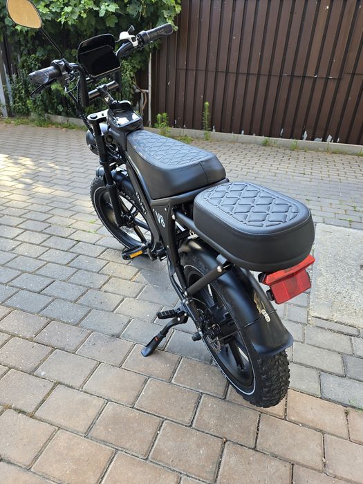 Bicicleta electrica 2 locuri 150km autonomie,casca moto open face