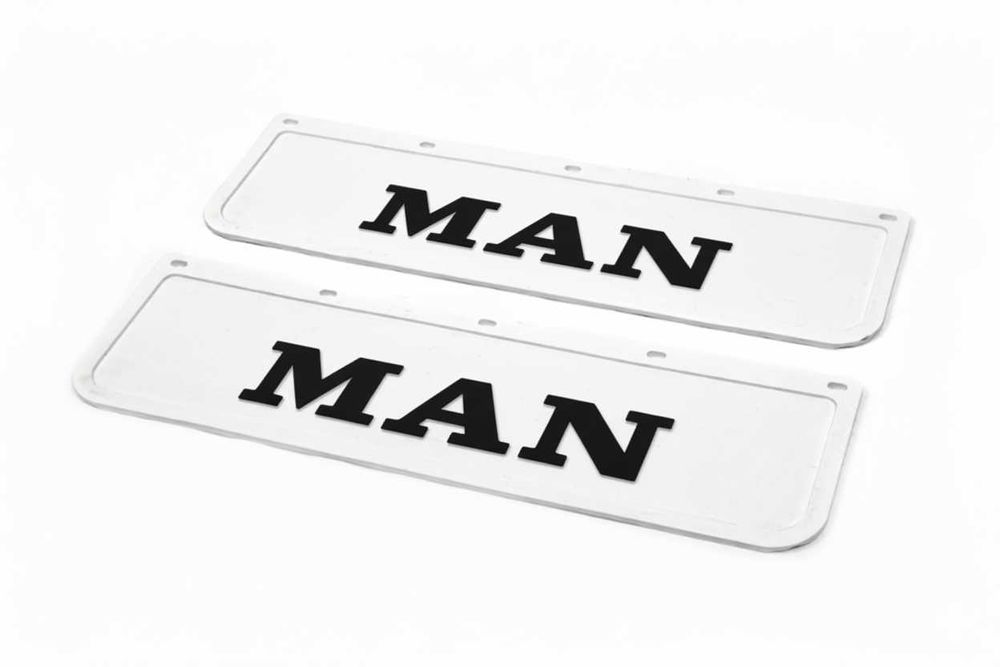 Релефни Черни Гумени Калобрани за Man / Ман 60x18 см к-т