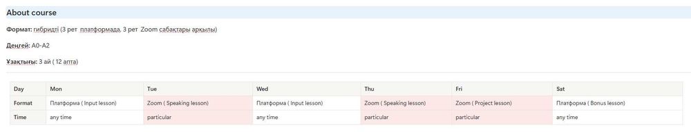 Lingo Loft - ағылшын тілі курсы (Beginner-Elementary) Speaking based