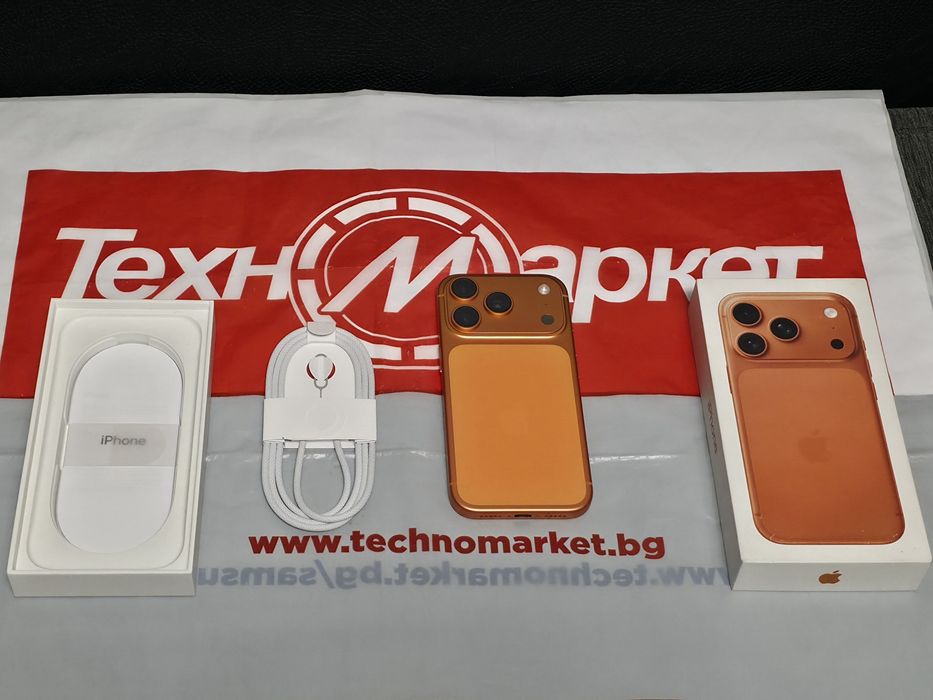 ***КАТО НОВ 1TB iPhone 17 Pro Техномаркет Гаранция 2027 Orange|Оранжев