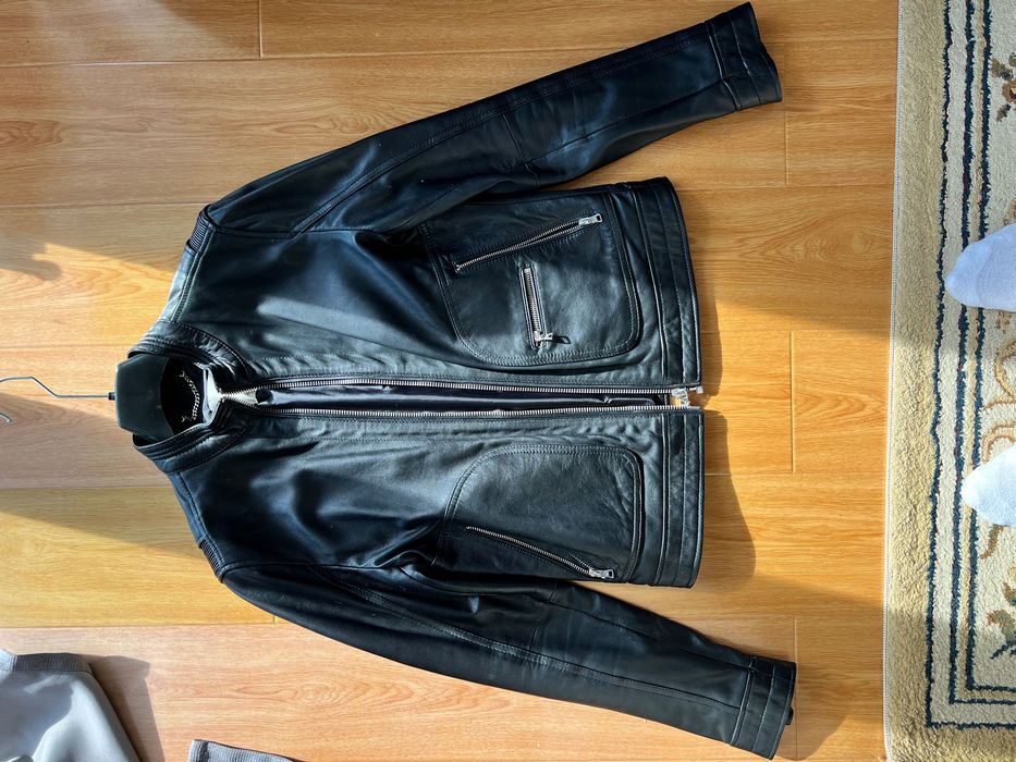 Geaca piele Mango Unisex S