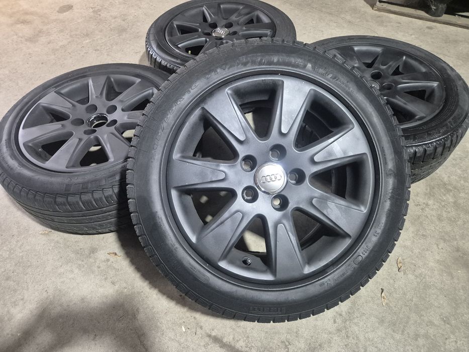 5х112/16 с гуми Ауди Фолксваген Шкода Сеат 5x112/16 VW Skoda Audi Seat