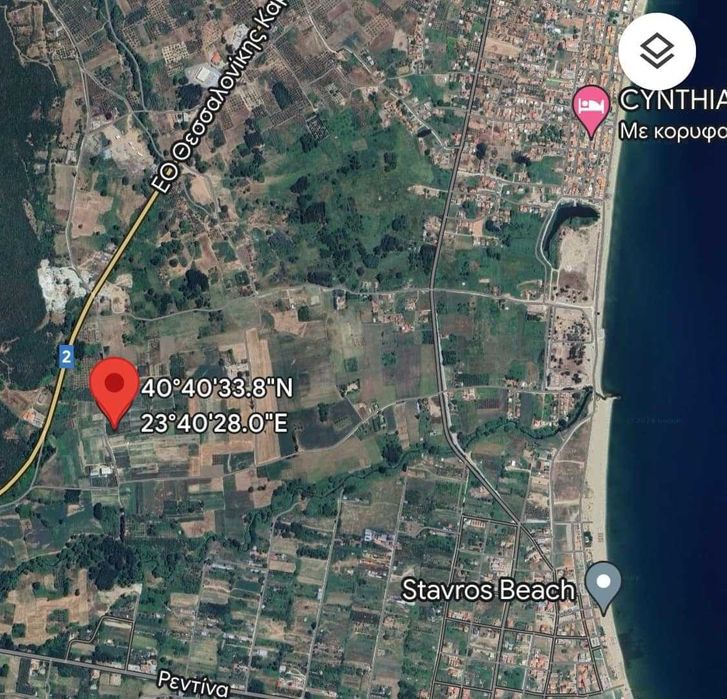 Продава се имот с маслинова горичка 2000 м2 в Паралия Врасна, Гърция