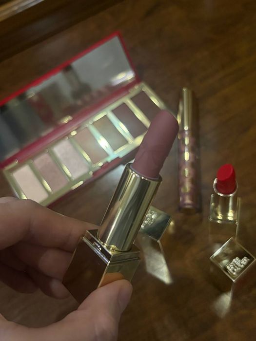 Estée Lauder палетка теней из блокбастера, помада, румяна, тушь, блеск